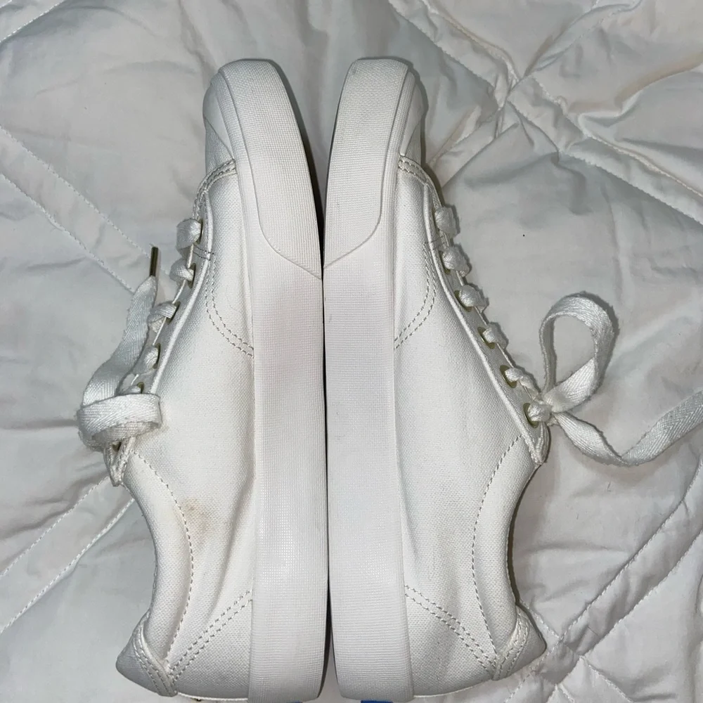 HTF Keds x Kate Spade New York Triple Kick Heart Sneakers White Shoes